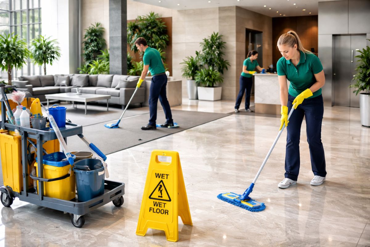 professional strata cleaning Sydney for building lobby and common areas